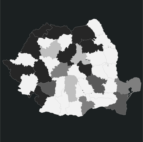 Choropleth Map Romania
